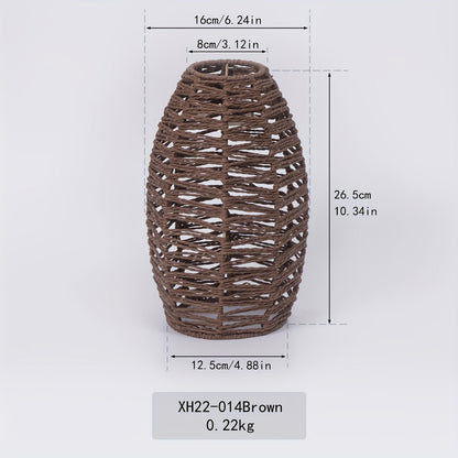 Modern Handwoven Rope Pendant Shade Natural