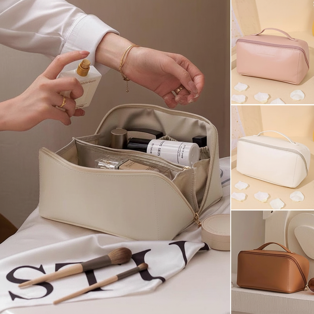 Makeup Bag Travel Cosmetic Organizer Large