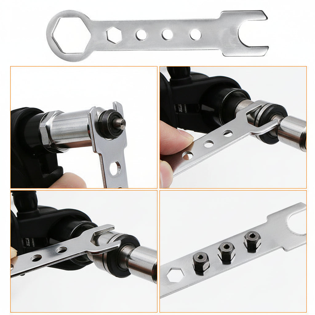 Rivet Gun Drill Adapter Kit Interchangeable
