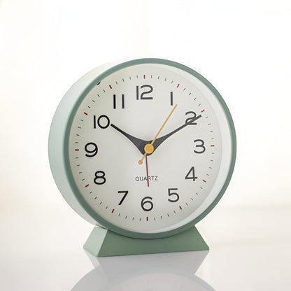 Alarm Clock Silent Quartz Vintage Table