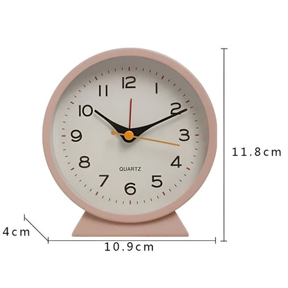 Alarm Clock Silent Quartz Vintage Table