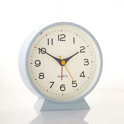 Alarm Clock Silent Quartz Vintage Table