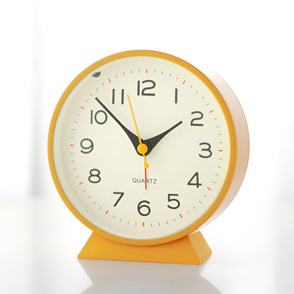Alarm Clock Silent Quartz Vintage Table