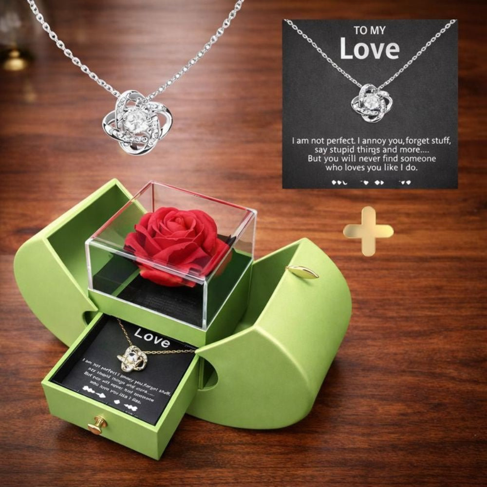 Jewelry Box Rose Apple Shaped Gift Case