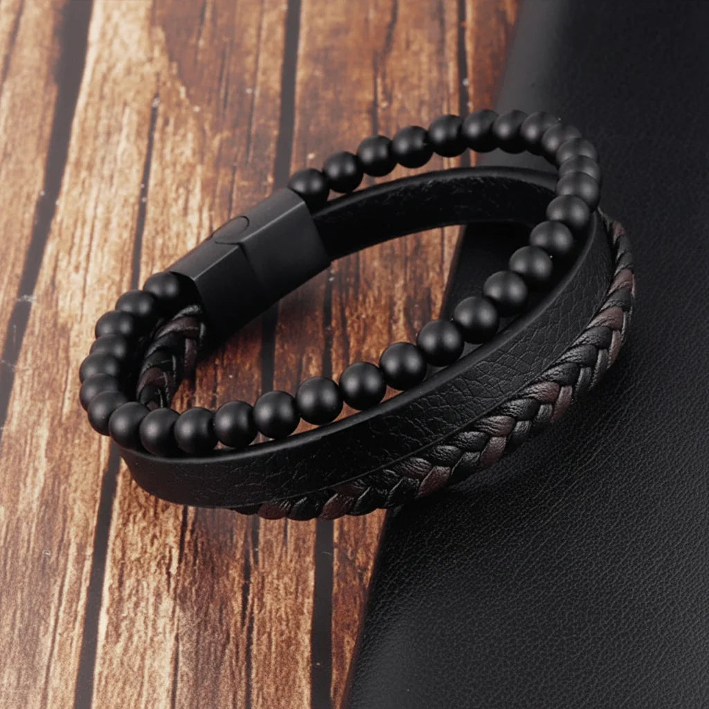 Bracelet Natural Stone Bead Mindfulness