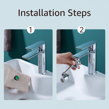 Faucet Extender Rotating Splash Filter