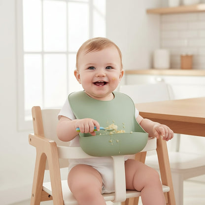 Baby Bib Silicone Adjustable Waterproof