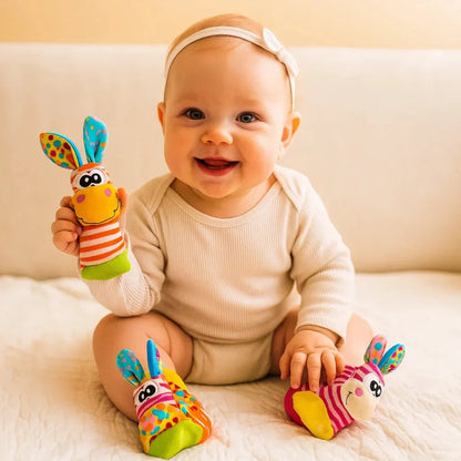 Baby Rattle Socks Wristband Infant Sensory