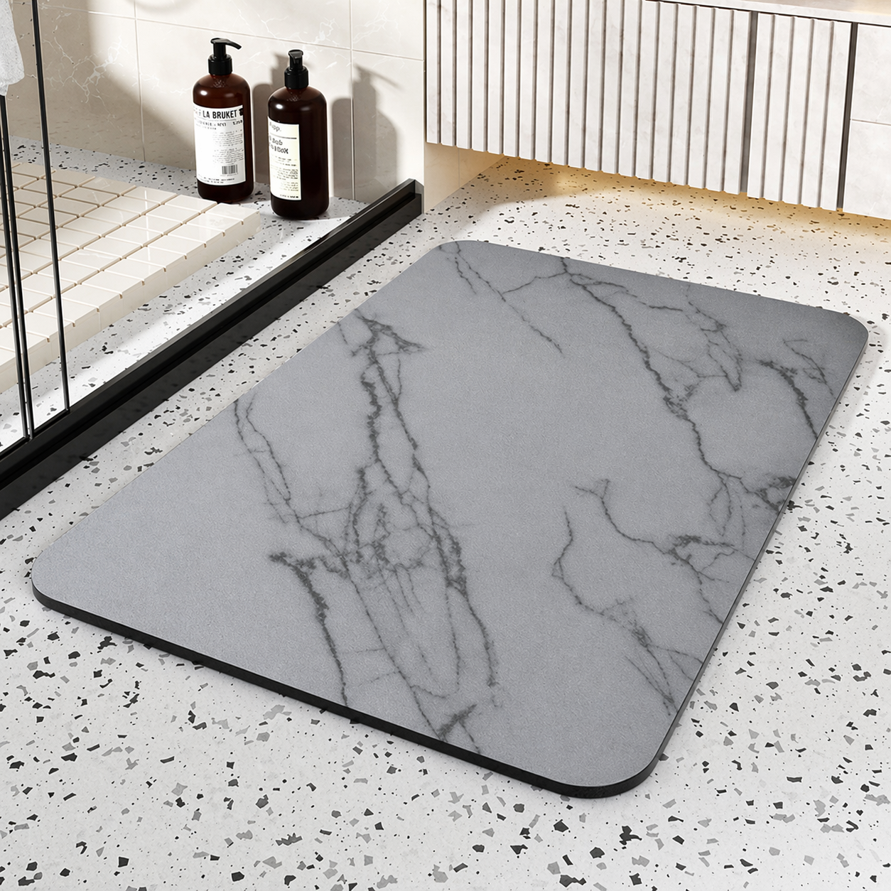 Bathroom Mat Quick Dry Diatom Stone Non