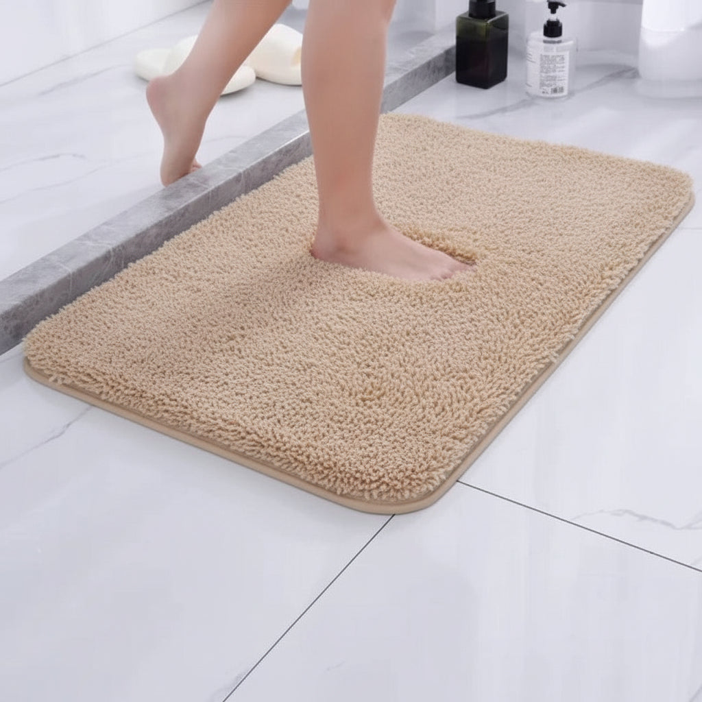 Plush Bath Rug Non Slip Backing Bathroom
