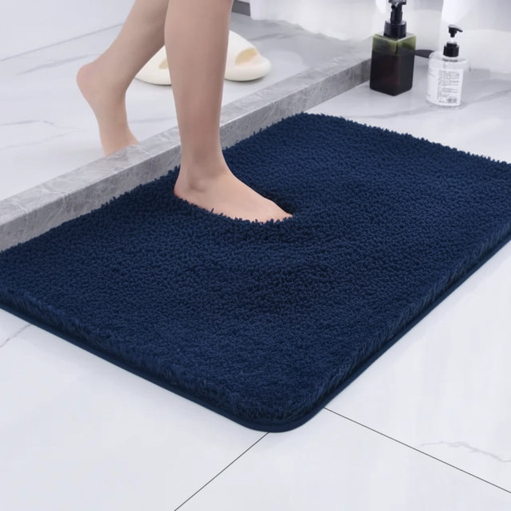 Plush Bath Rug Non Slip Backing Bathroom