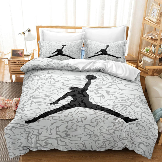 Bedding Set Basketball Print Duvet Cover