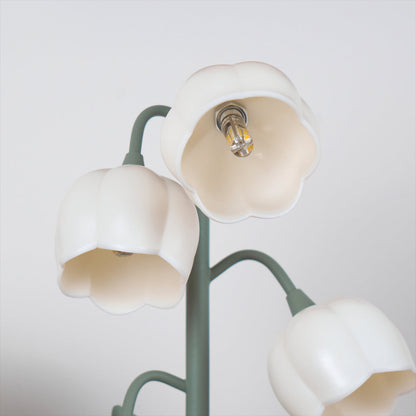 Bell Orchid Table Lamp Elegant Floral Indoor