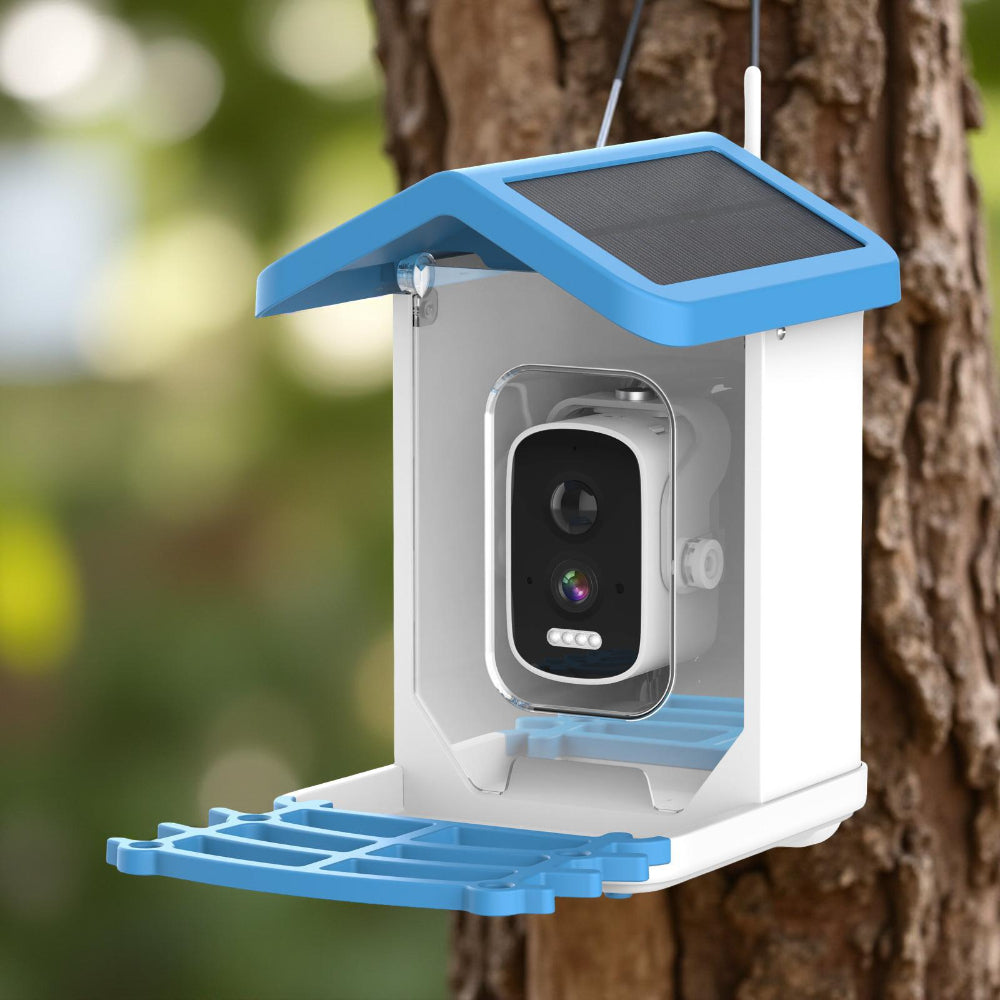 Bird Feeder Camera Outdoor Solar Roof Smart