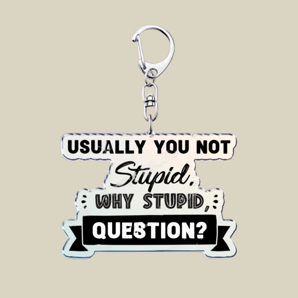 Bunnycat Keychain Funny Acrylic Charm Cute