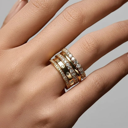 Silver Ring Sterling Band Bead Bright