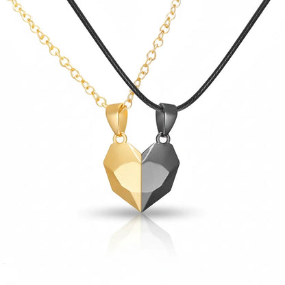 Necklace Couple Magnetic Heart