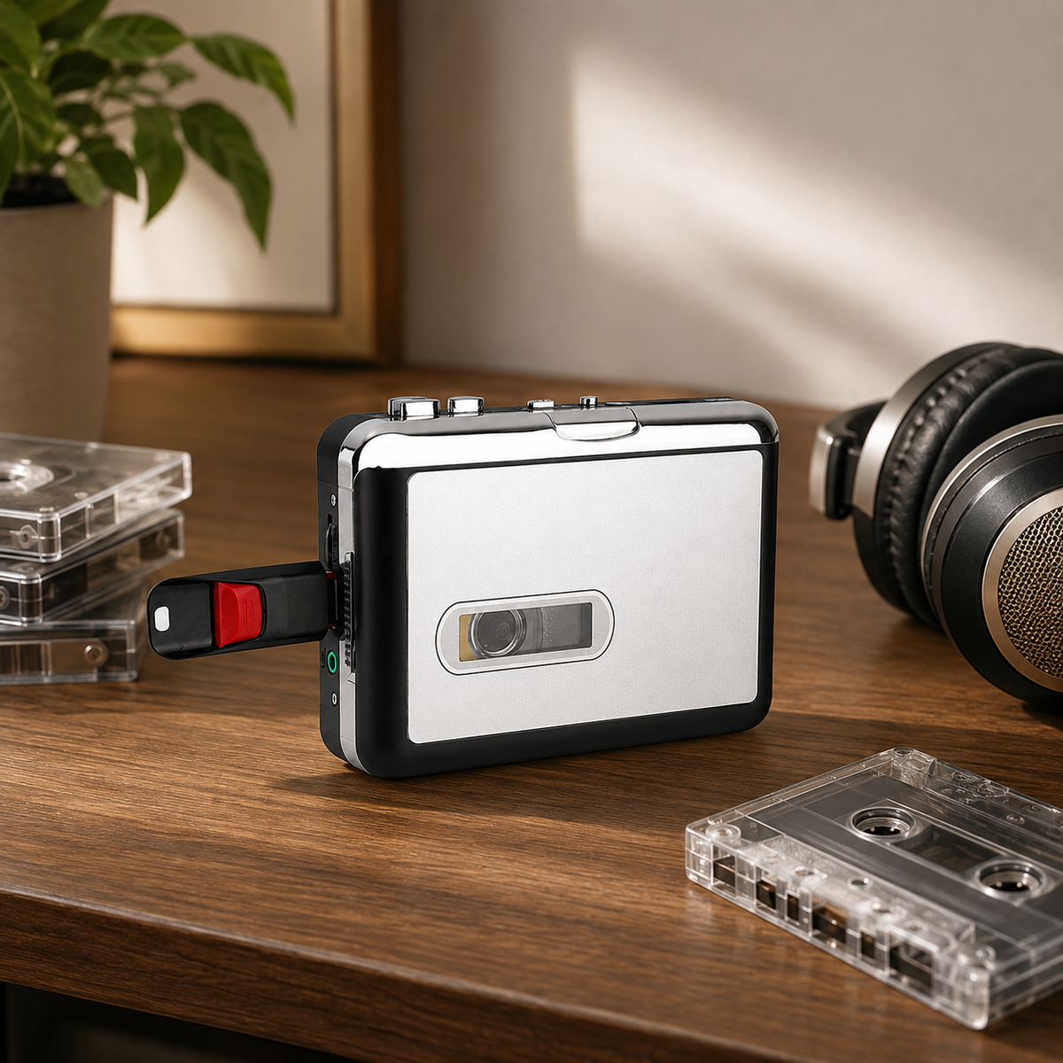 Cassette Tape Converter USB Player Automatic Portable