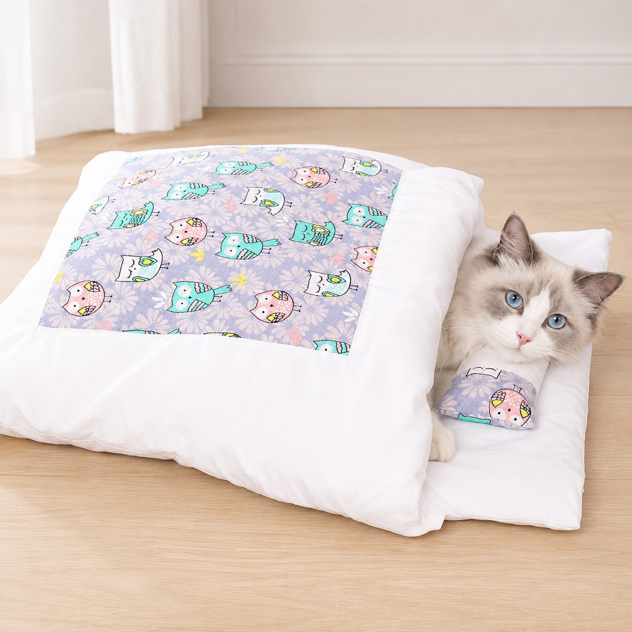 Cat Bed Pet Sleeping Bag Cozy Cave