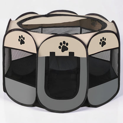 Cat Playpen Foldable Mesh Portable Pet Tent