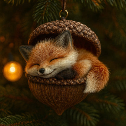 Christmas Ornaments Woodland Animal Acorn