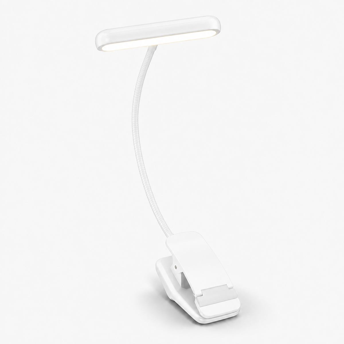 Clip Reading Light USB Rechargeable LED Flexible Neck