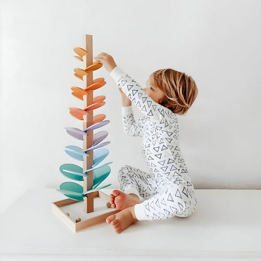 Marble Run Wooden Colorful Educational Toy