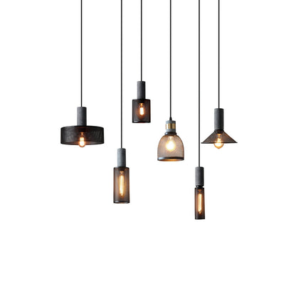 Urban Concrete Pendant Light Industrial LED