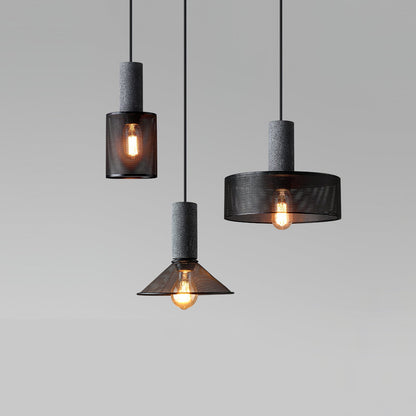 Urban Concrete Pendant Light Industrial LED