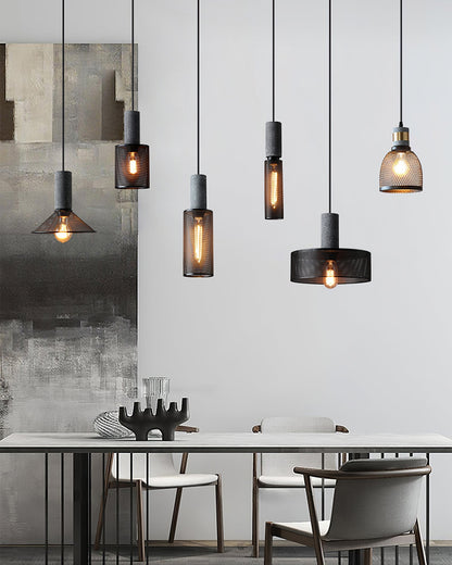 Urban Concrete Pendant Light Industrial LED