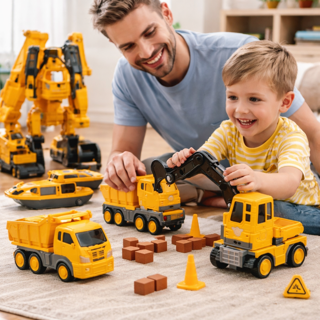 Toy Building Blocks Magnetic Vehicle Set