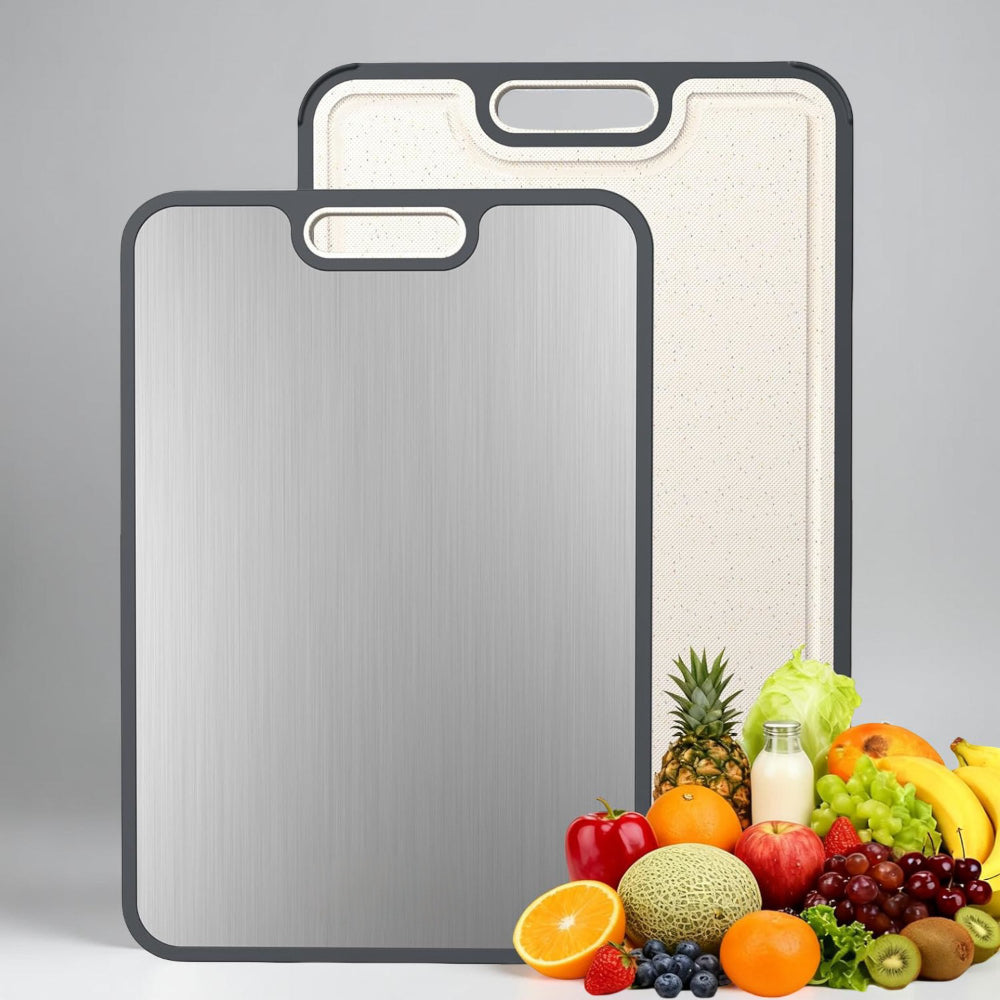 Cutting Board Double Sided Metal Kitchen