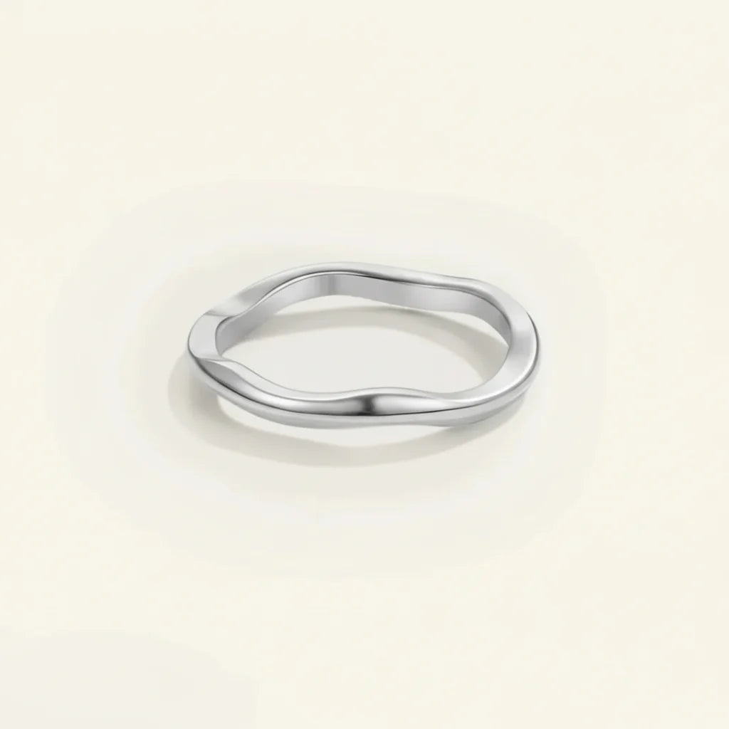 Gold Stacking Ring Minimalist Stainless
