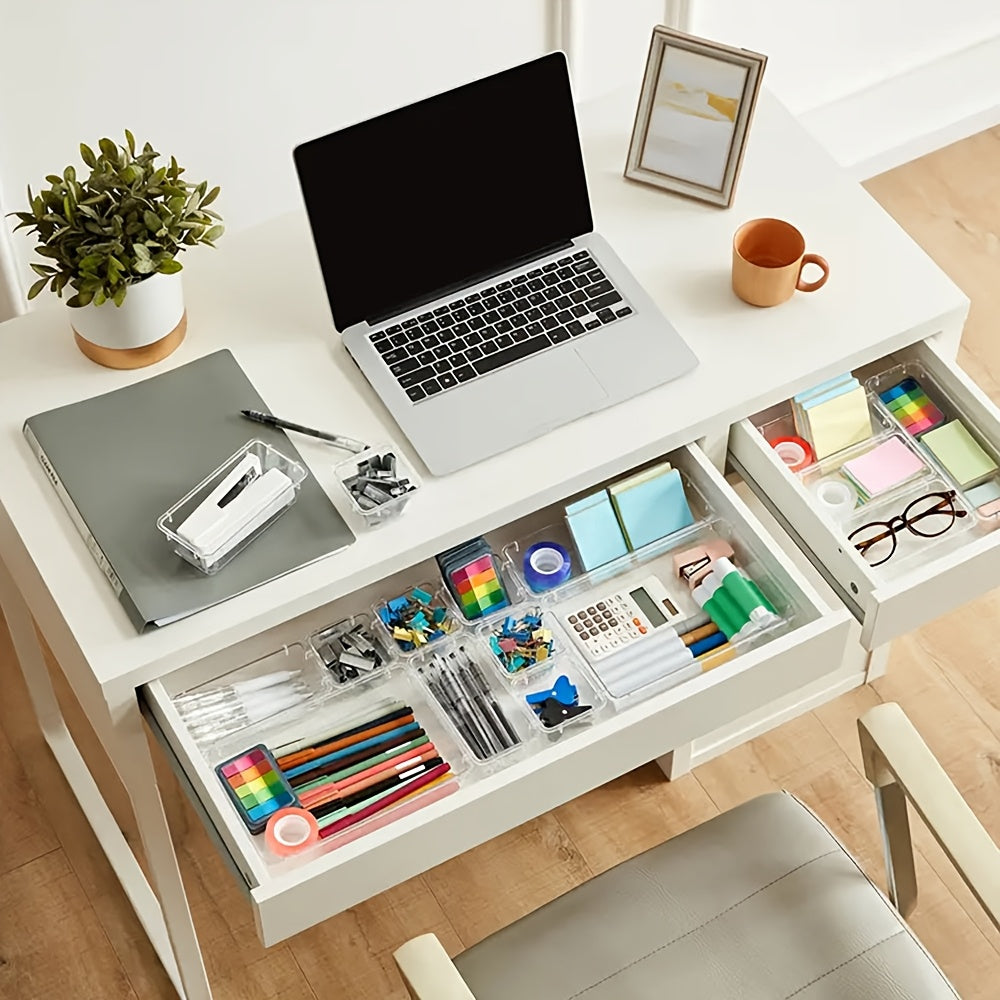 Drawer Organizer Plastic Storage Trays Set