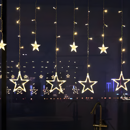 LED Star Light Curtain Warm White Indoor
