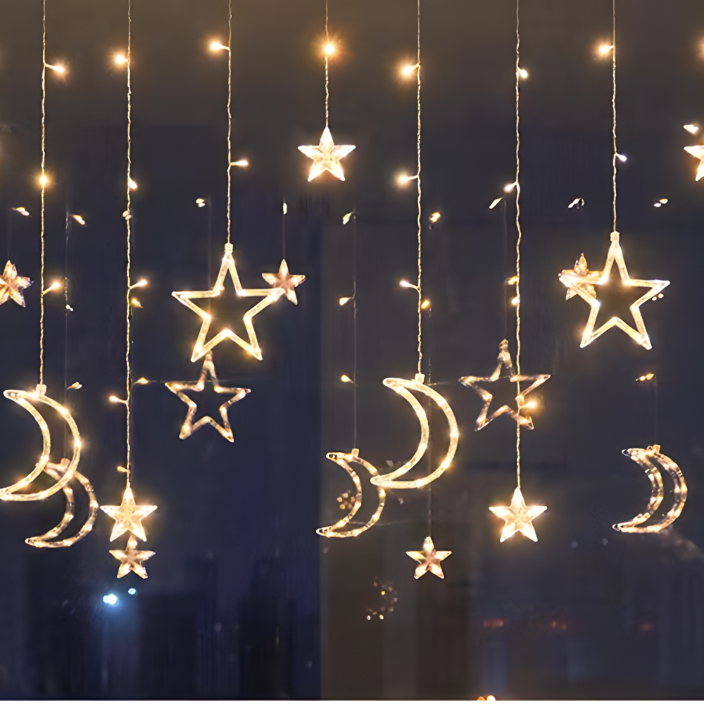 LED Star Light Curtain Warm White Indoor