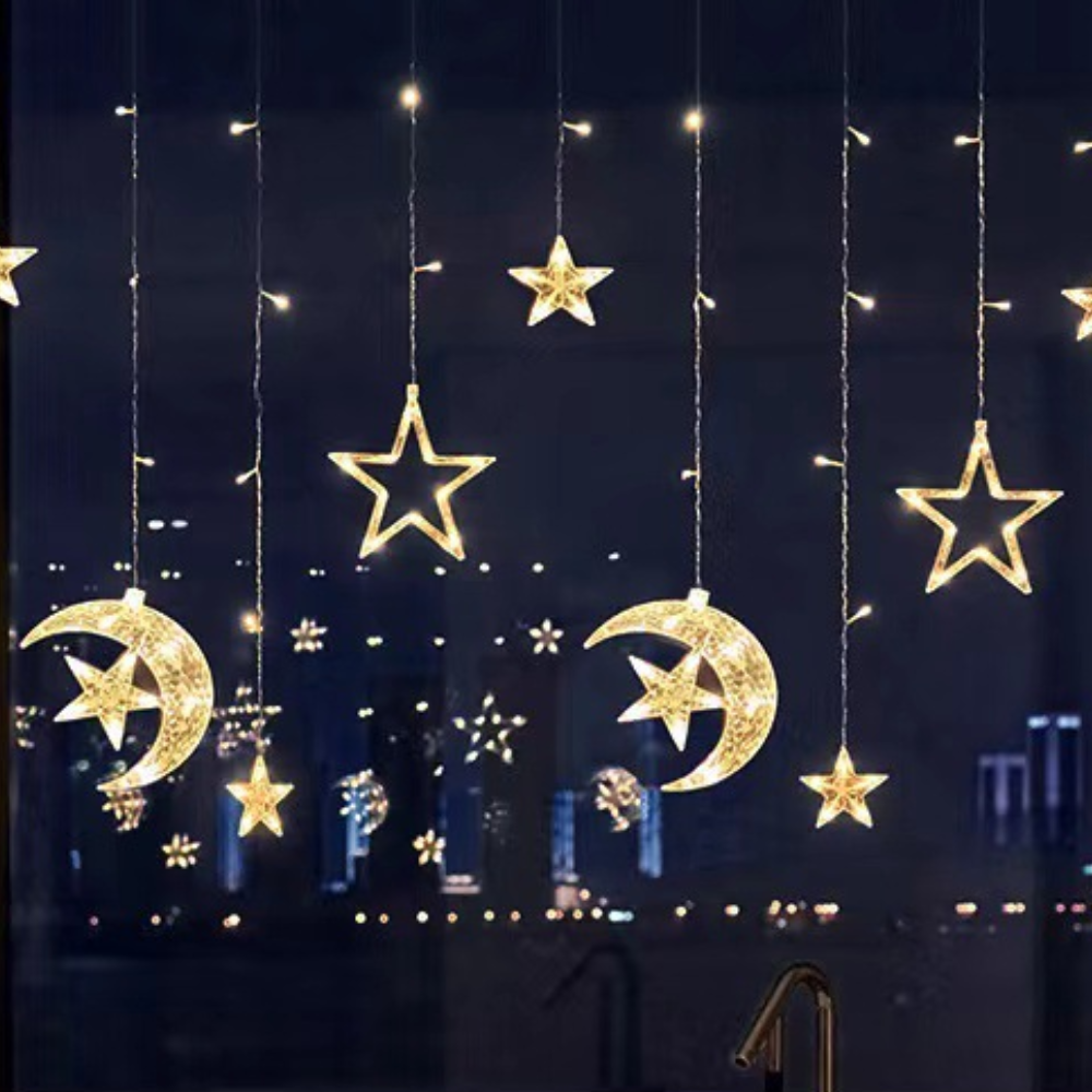 LED Star Light Curtain Warm White Indoor