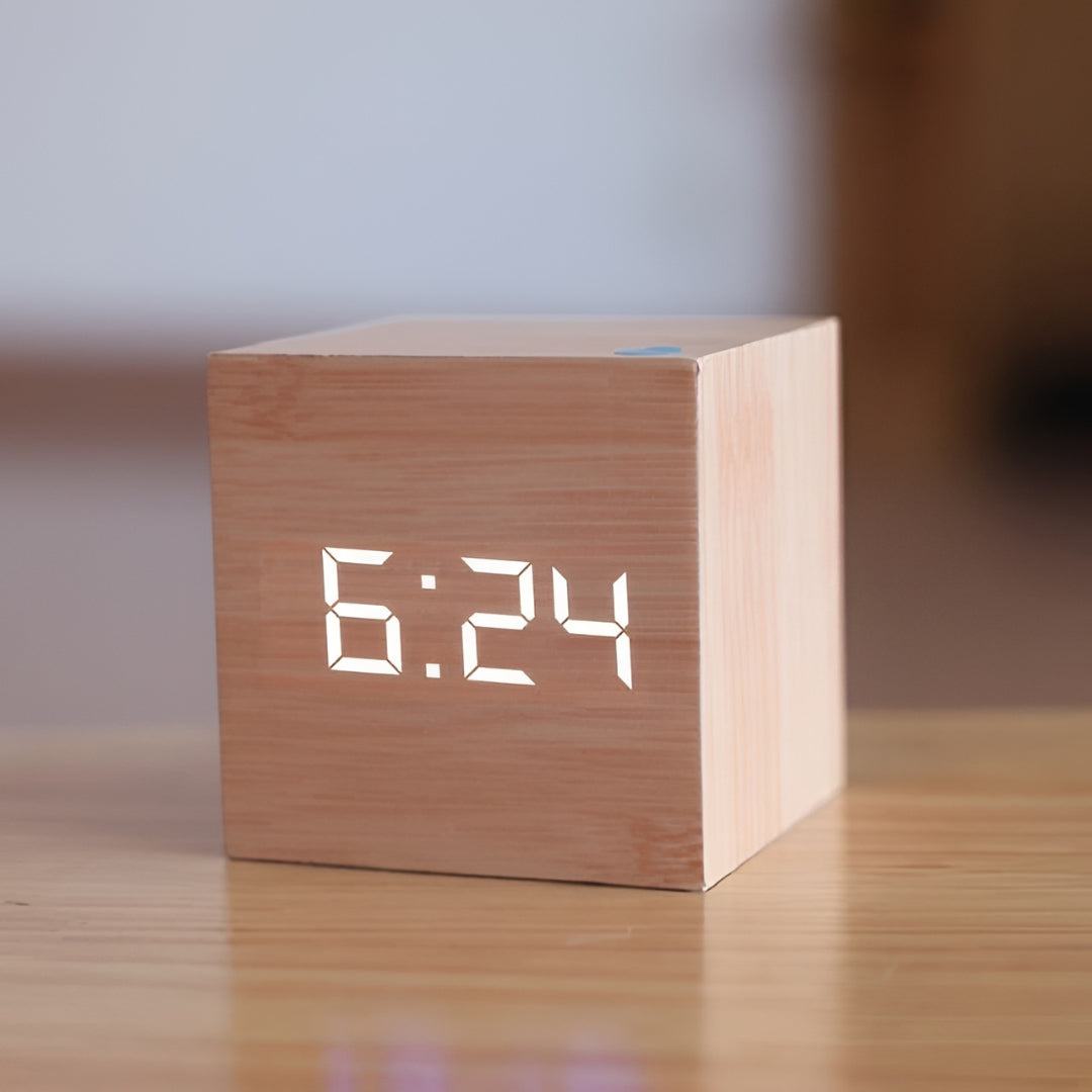 Digital Alarm Clock LED Display Desk