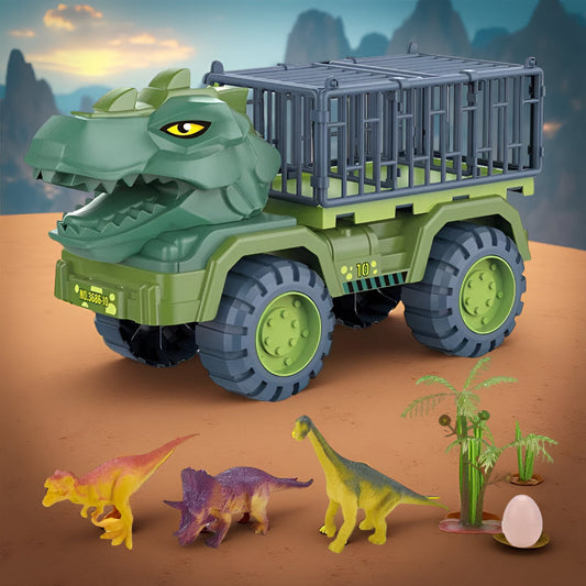 Dinosaur Toy Truck Playset Cage Vehicle