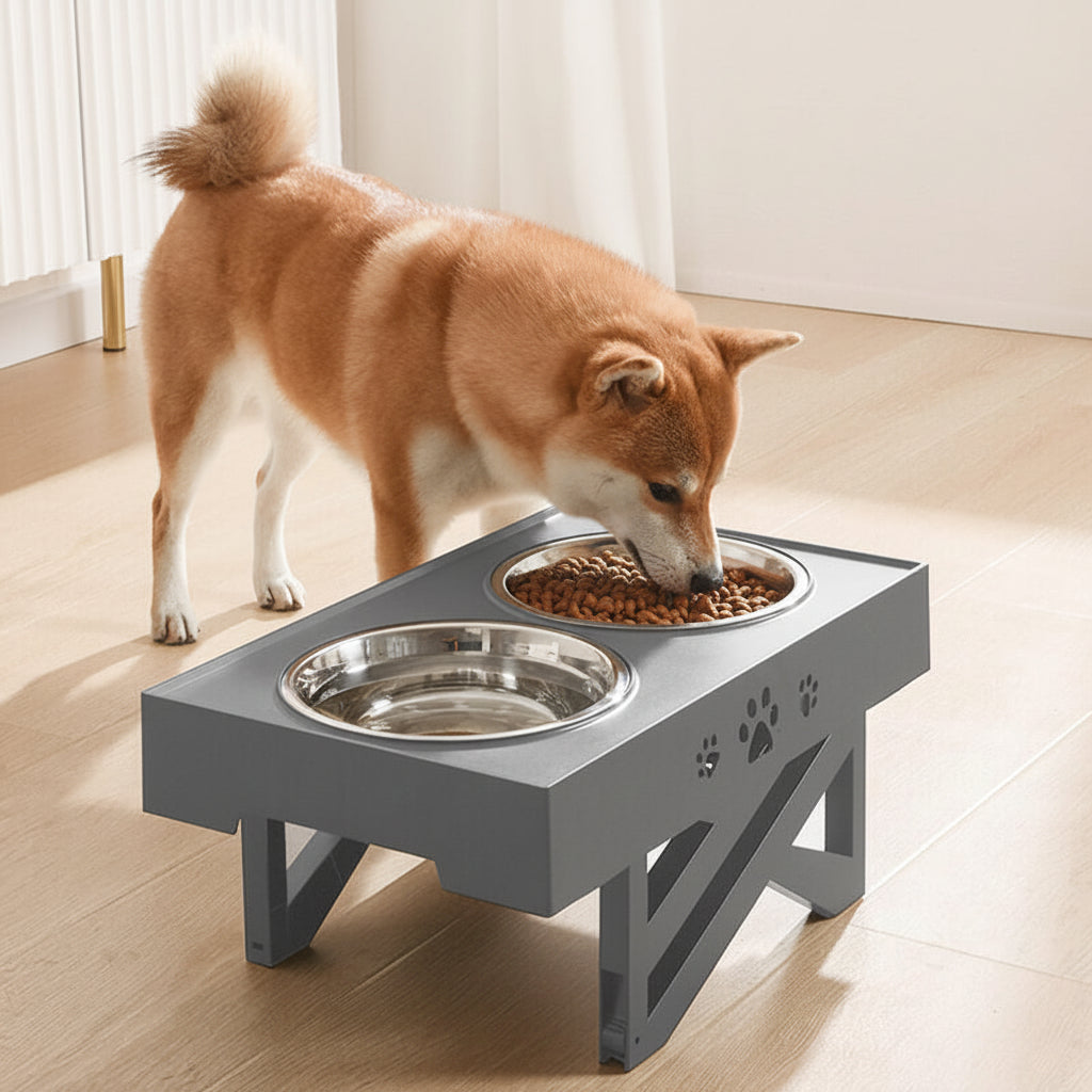 Dog Bowls Elevated Adjustable Pet Feeding