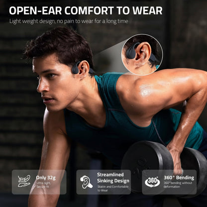 Wireless Bone Conduction Headphones USB