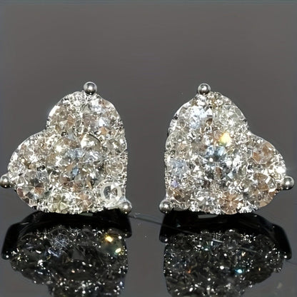 Earrings Mothers Day Gift Heart Crystal Stud