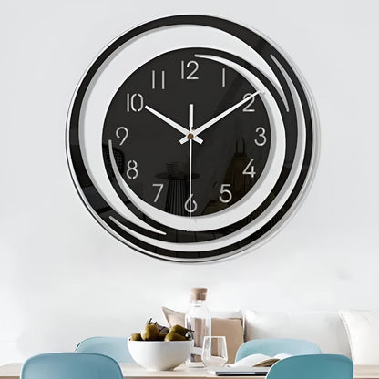 Sorana Wall Clock Modern Black Acrylic