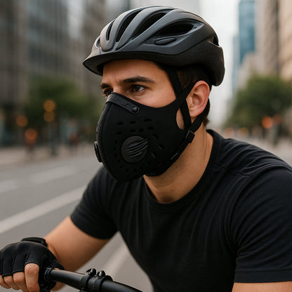 Face Mask Reusable Ventilation Filter Active