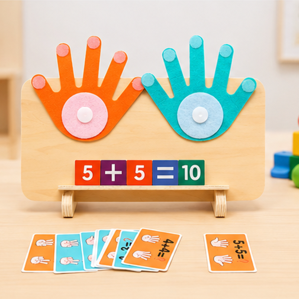Finger Counting Game Wooden Toy Educational