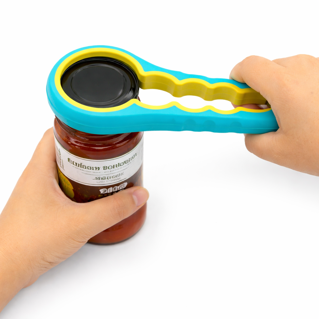 Jar Opener Multi Function Rubber Grip Lid