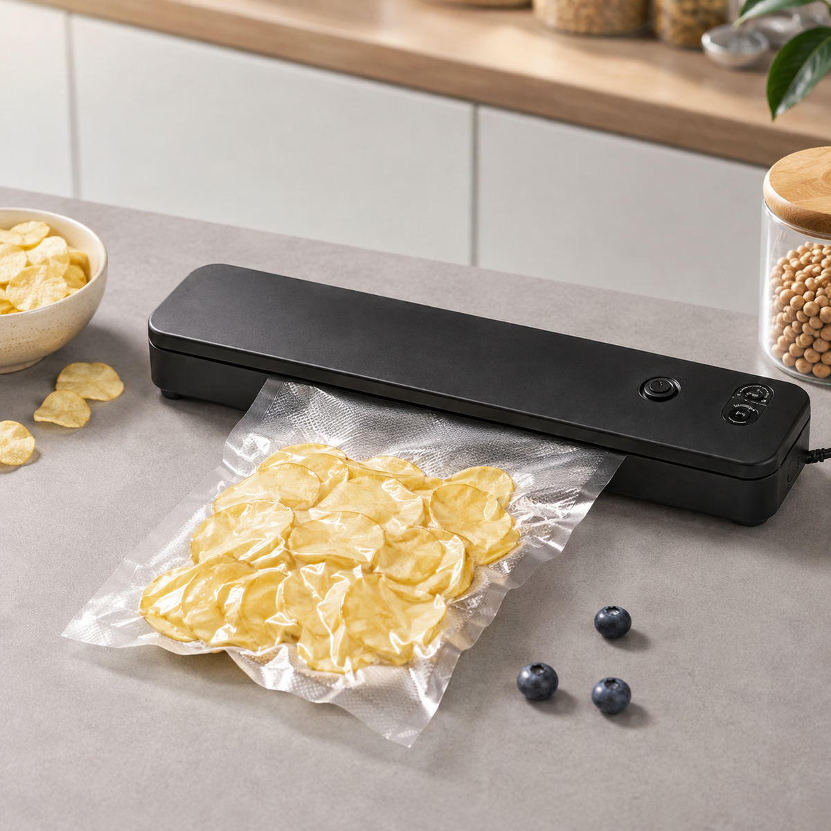 Food Vacuum Sealer Automatic Kitchen Compact Countertop
