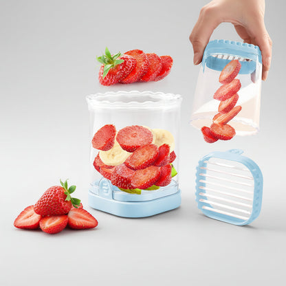 Fruit Slicer 8 Blades Easy Use Strawberry