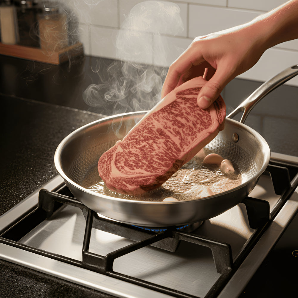 Frying Pan Titanium Cooking Skillet High