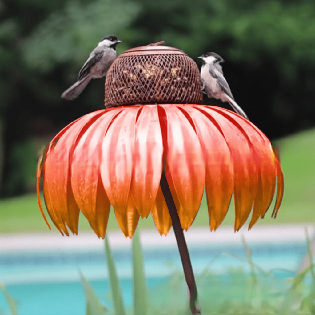 Bird Feeder Metal Garden Sunflower Hanging